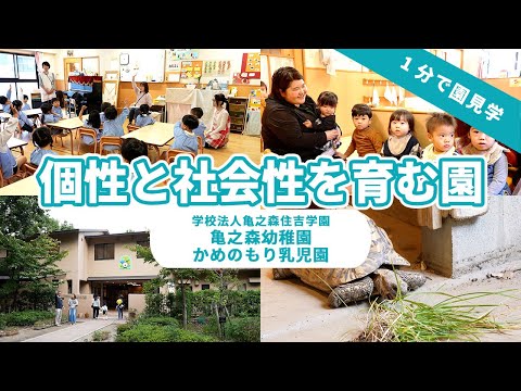 【園VLOG】個性と社会性を育む園/学校法人亀之森住吉学園 亀之森幼稚園かめのもり乳児園