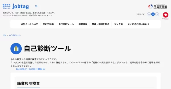 自己診断ツール（厚生労働省）